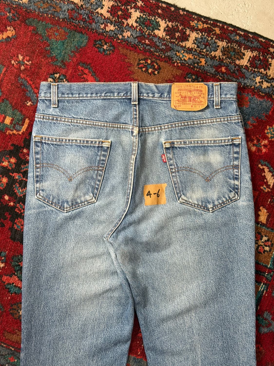 90's USA Made 리바이스 517 오렌지탭 리바이스 중청 부츠컷 상품이미지6