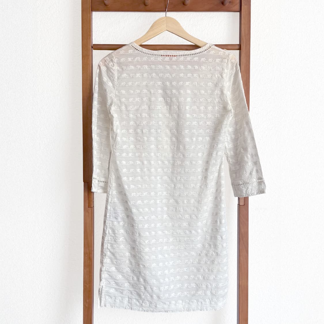 [TORY BURCH] 아이보리 엘리펀트 자수 튜닉 원피스 상품이미지7