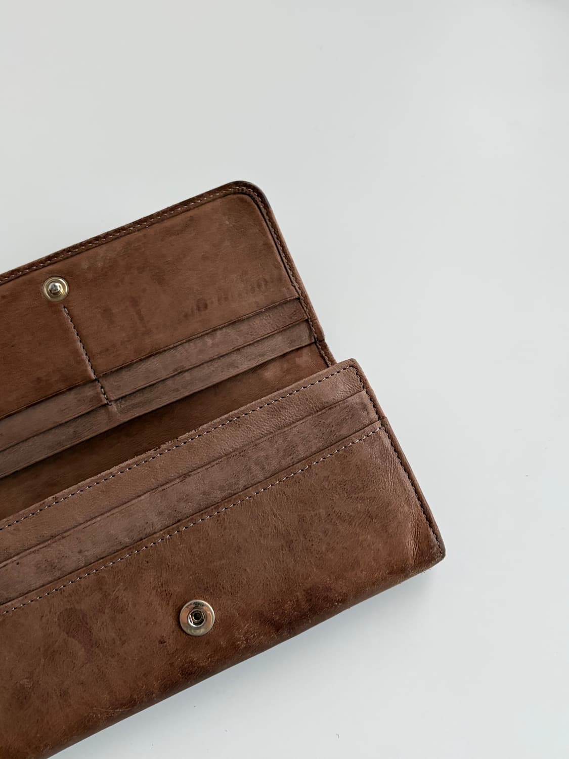 지미추 빈티지 레더 장지갑 상품이미지6