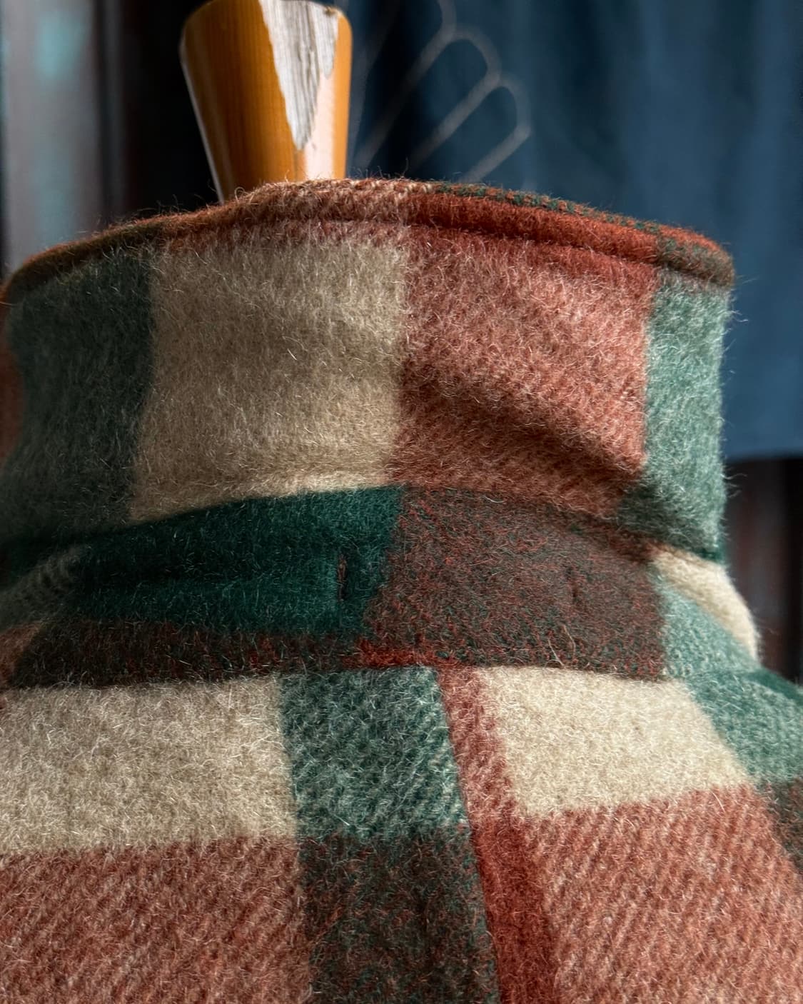 90‘s Winbull 울 체크 싱글코트 M 상품이미지10