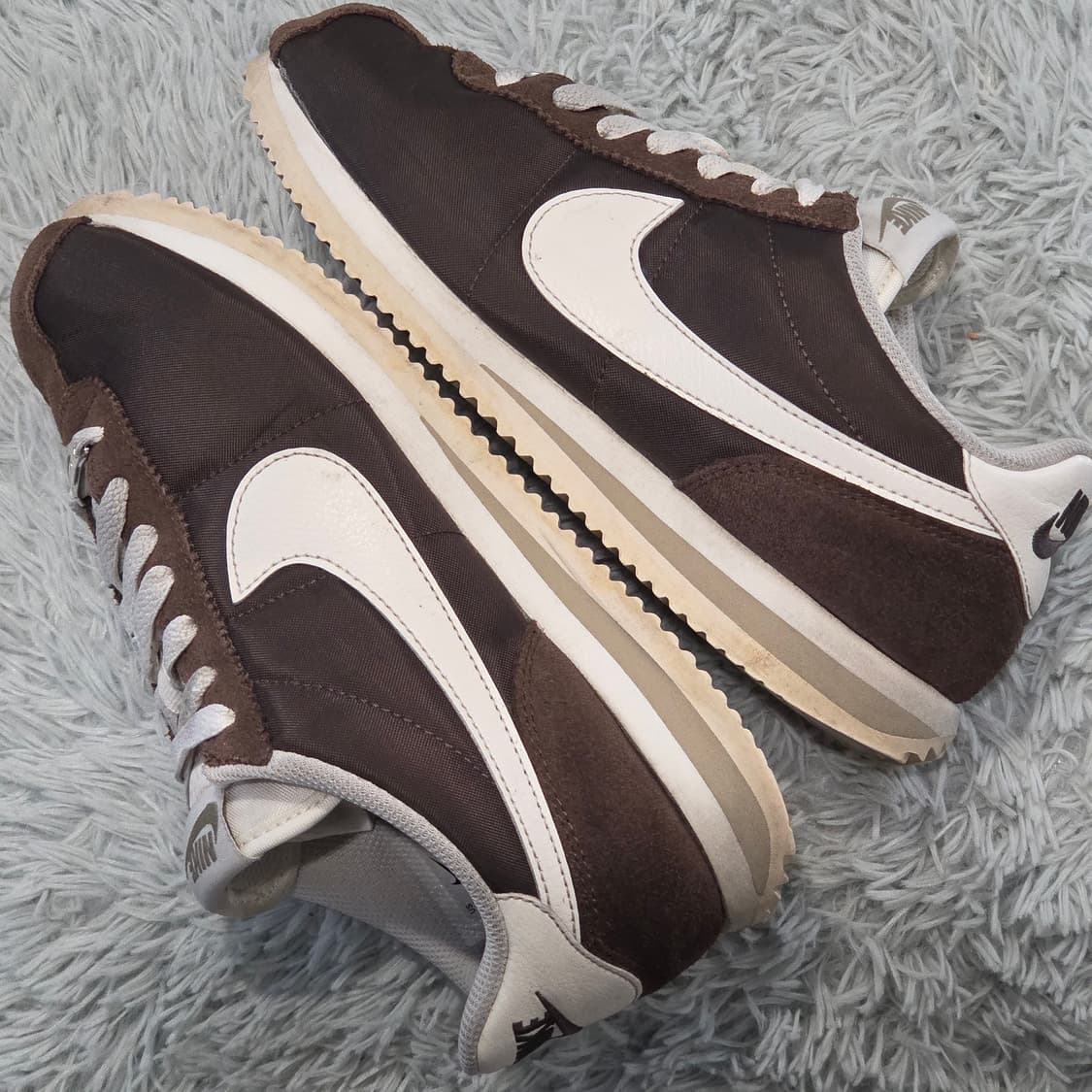 1a-2:나이키 코르테즈 브라운 화이트 235mm 상품이미지8