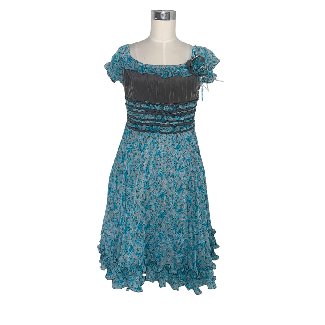 Turkey blue petit mini dress 상품이미지3