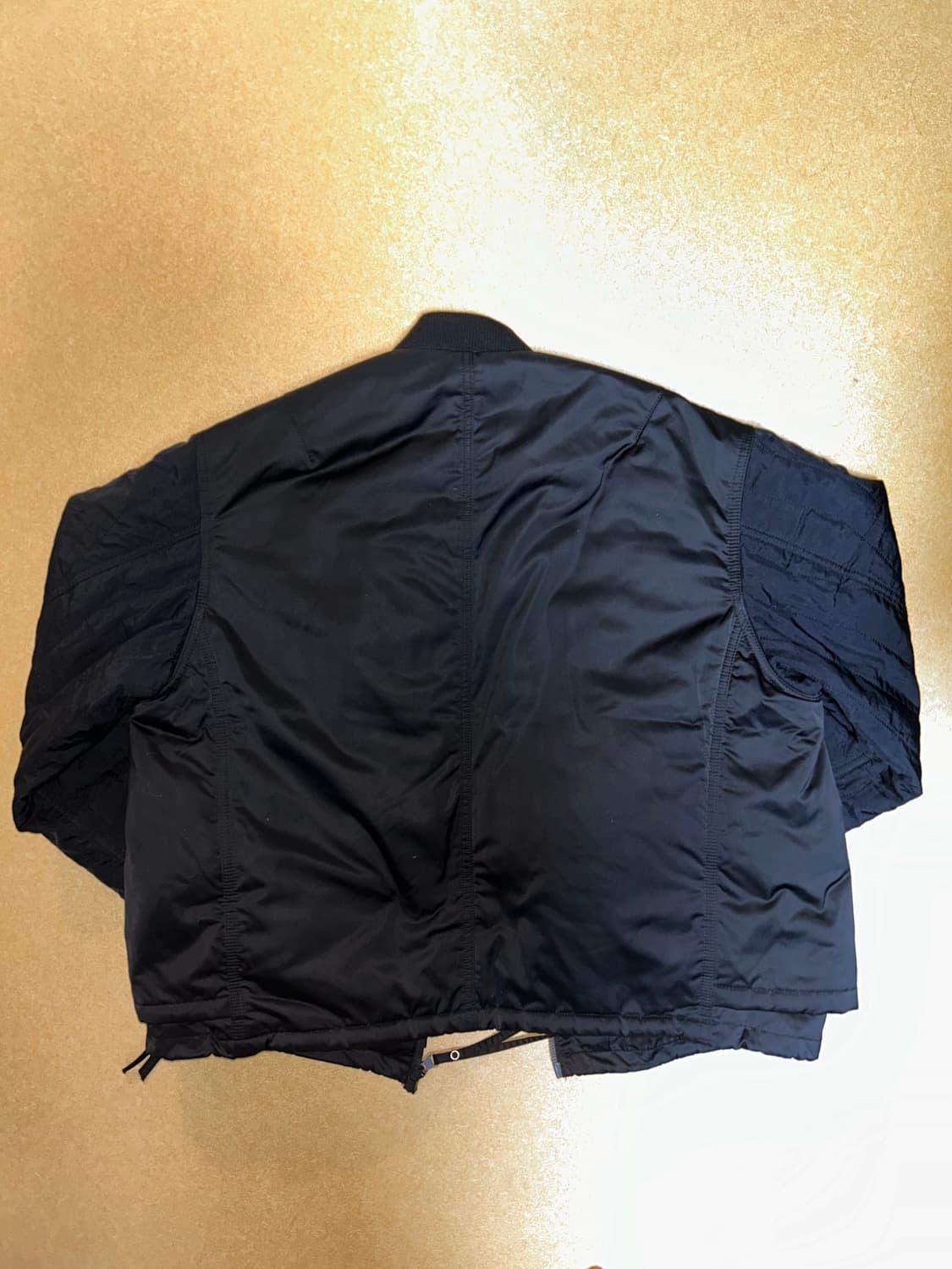 언어펙티드 패디드 레이어드 플라이트 자켓 블랙 상품이미지7