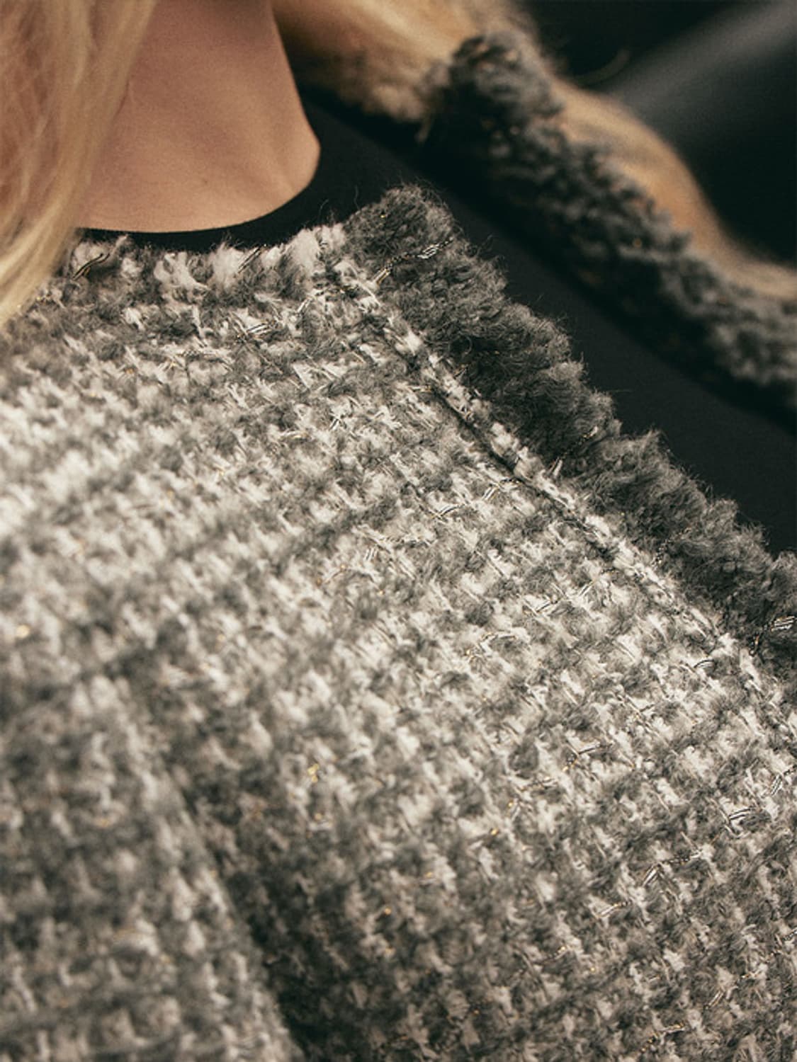 레어01 Essential Jacket - Foggy Tweed/Gray 상품이미지5