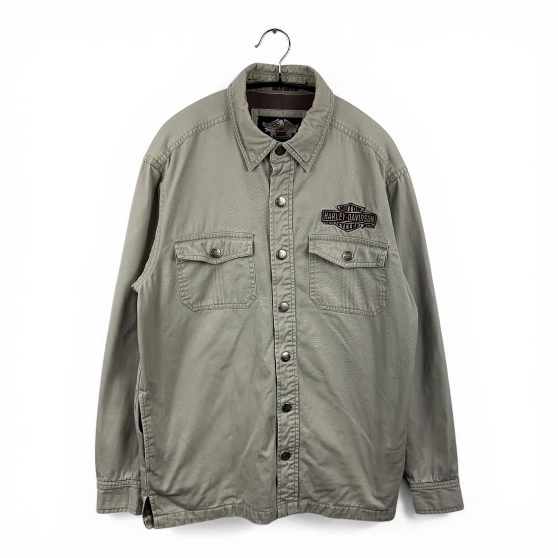 (S) 할리데이비슨 00s 버튼 워크 자켓 베이지 상품이미지1