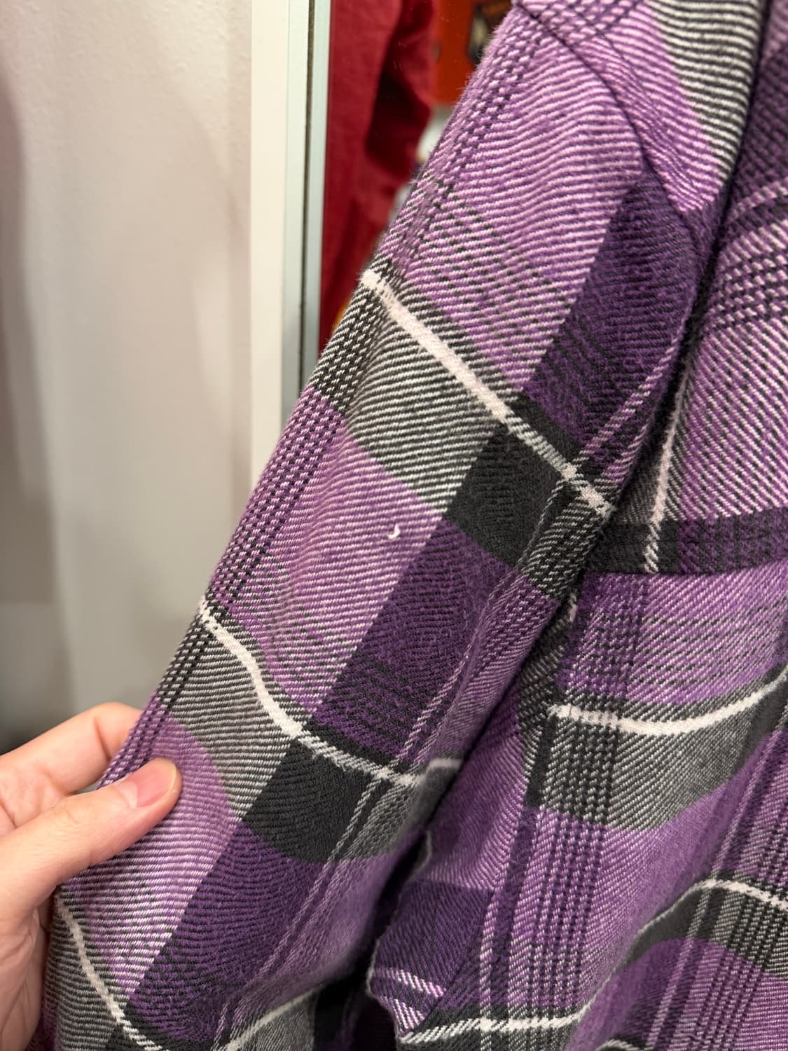 Insight 빈티지 퀼팅 체크 셔츠 자켓 상품이미지7