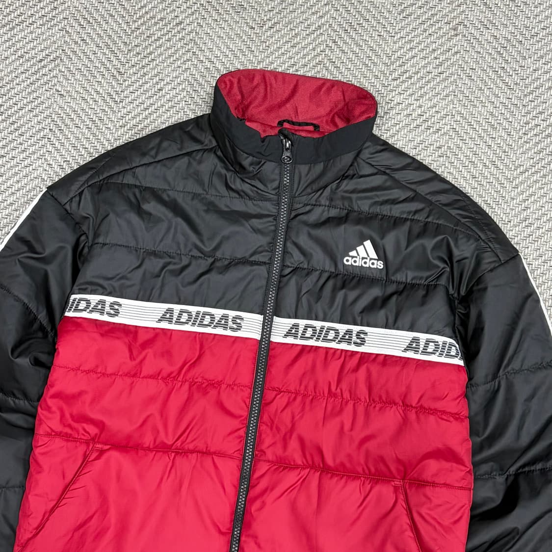 아디다스 키즈 배색 패딩 v1181 상품이미지3