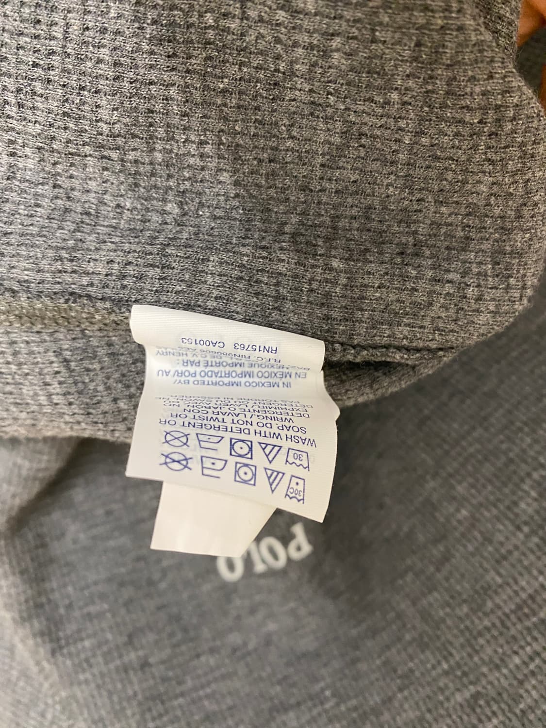 POLO waffle knit t-shirts 폴로 와플 니트 티셔츠 상품이미지5