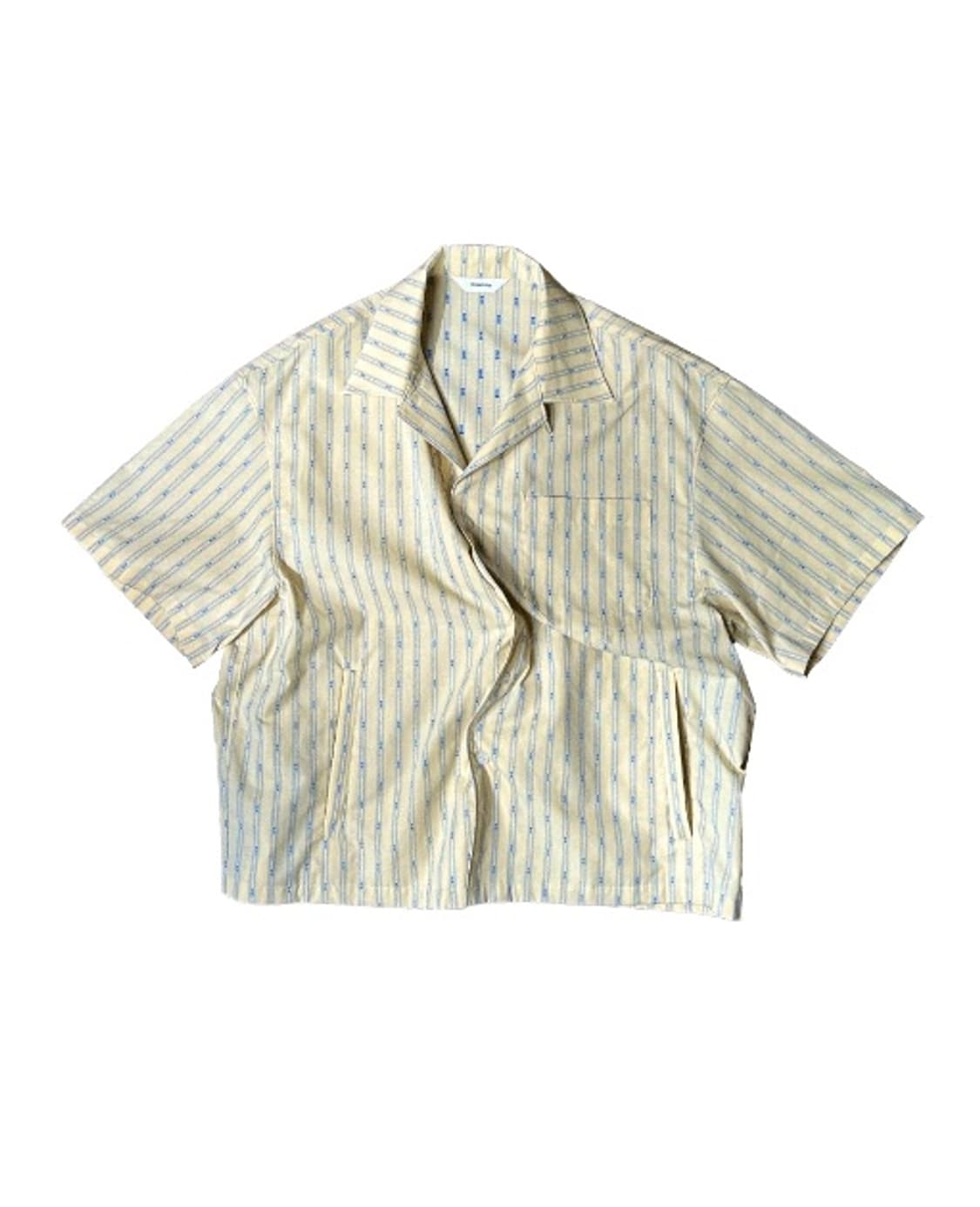 [1] 논노드 베케이션 셔츠 옐로우 스트라이프 상품이미지1