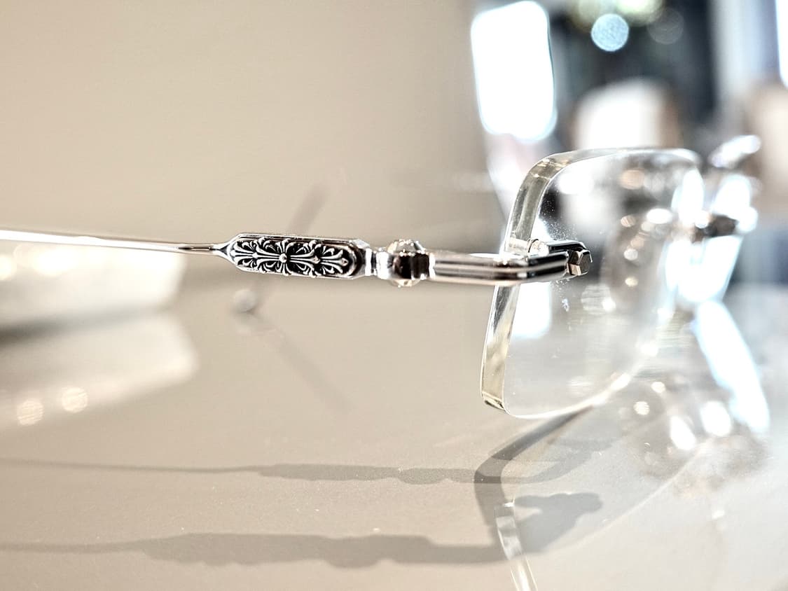 크롬하츠 소퍼스2 샤이닝 실버 무테 안경 상품이미지6