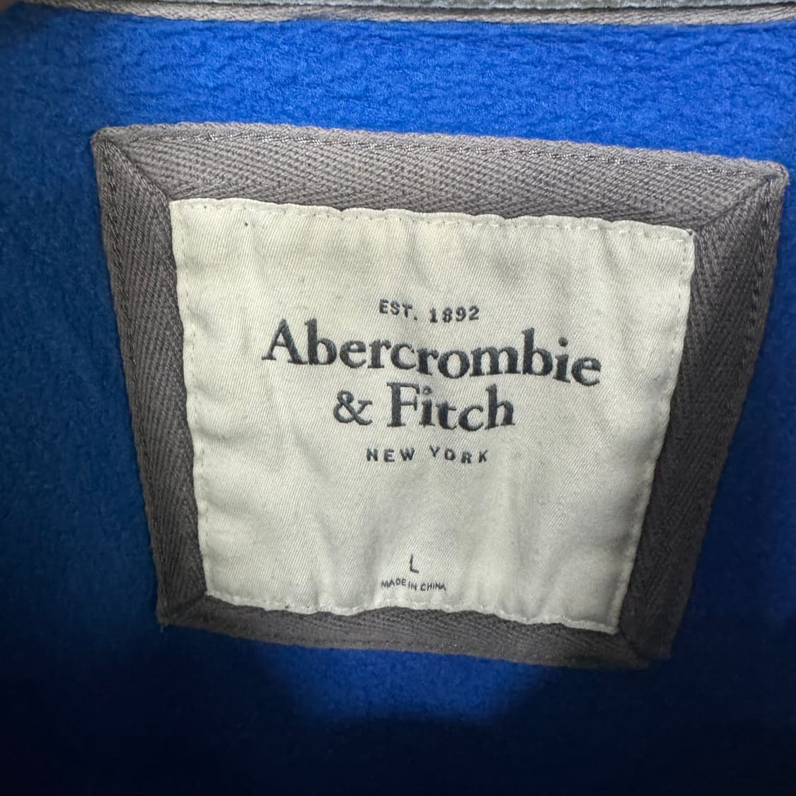 아베크롬비 아치로고 후드집업 상품이미지3