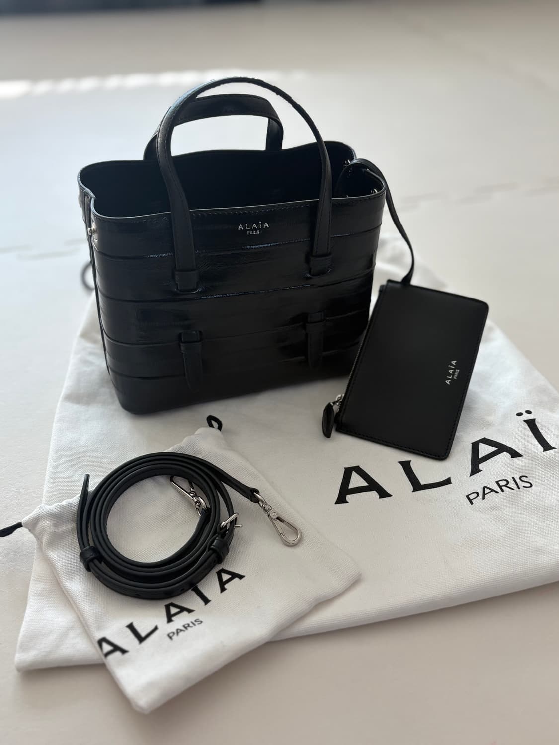 알라이아백 미나 20 장어가죽 백 (새상품)  상품이미지2