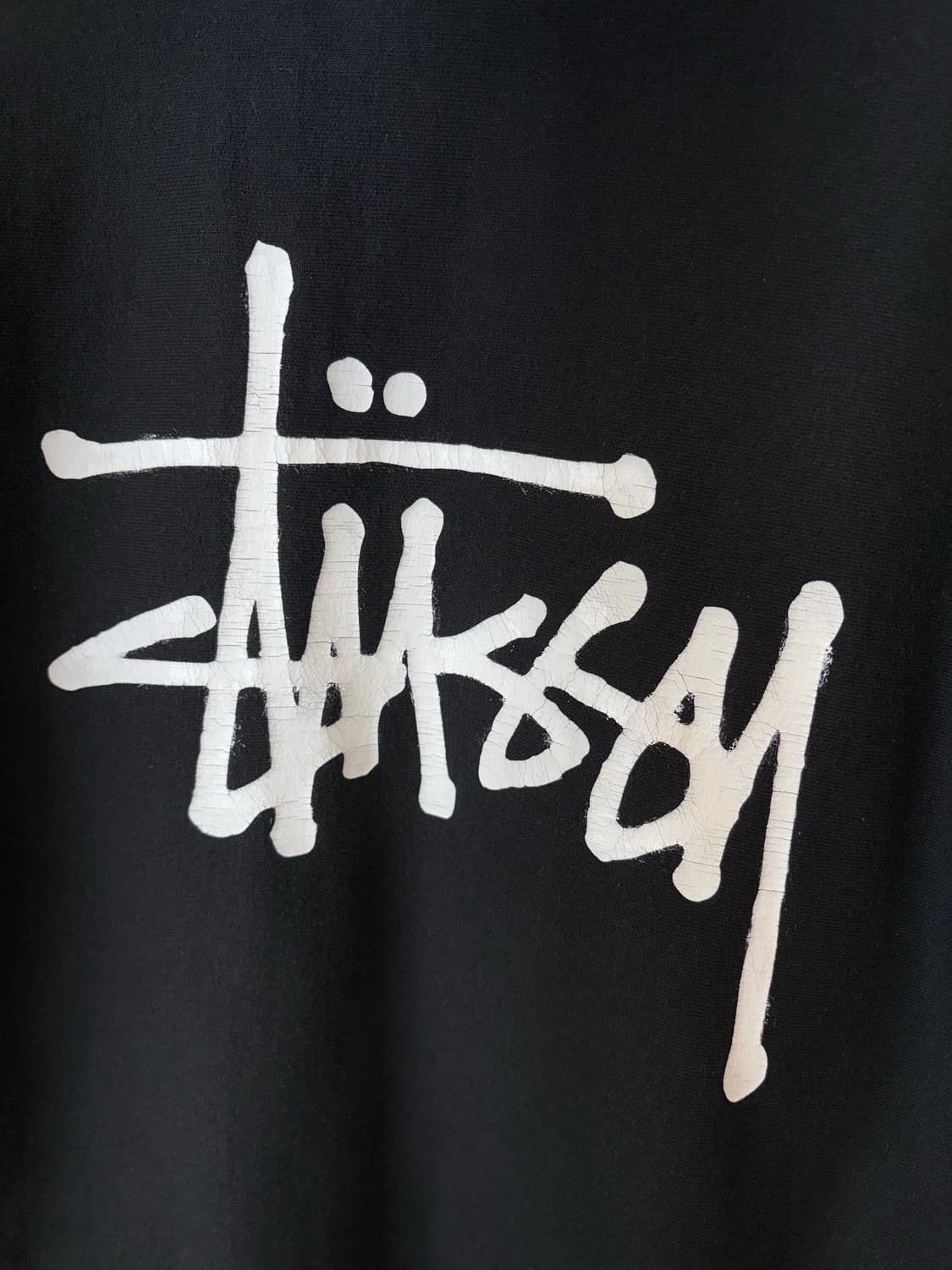 스투시 헤비스웻 베이직 로고 블랙 후드집업 상품이미지6