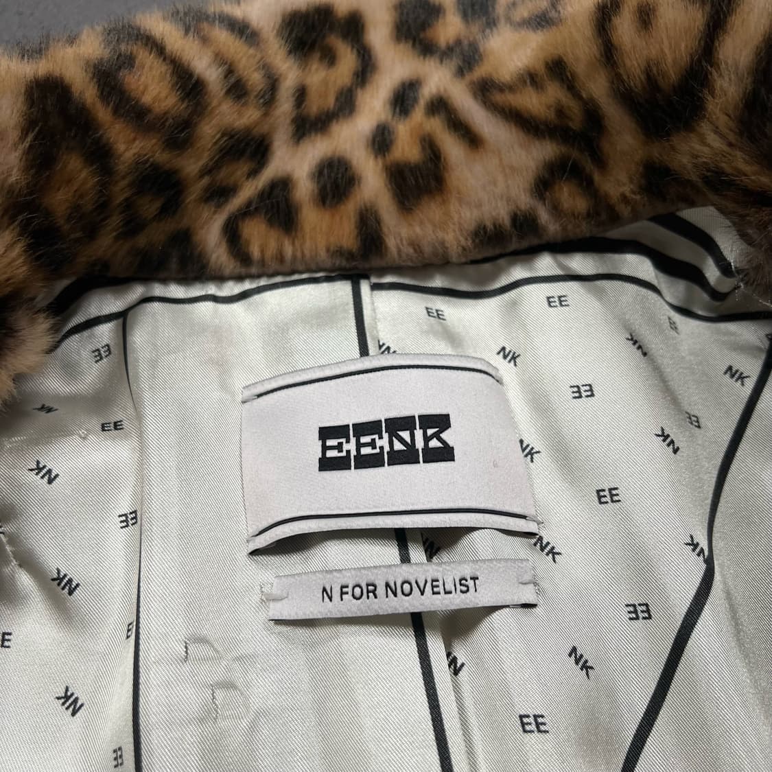 EENK 잉크 레오파드 퍼 자켓 상품이미지5