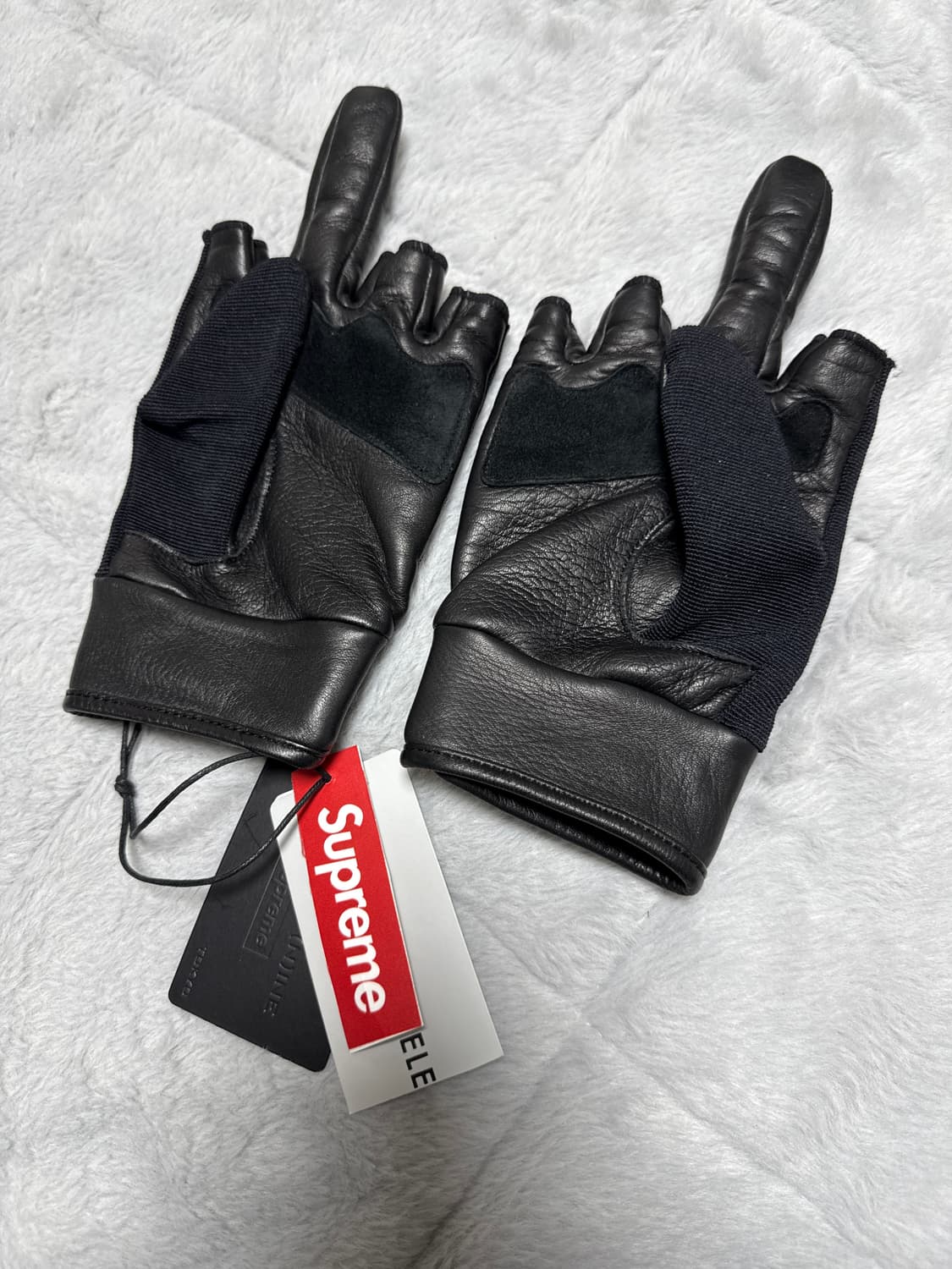(레어) 슈프림 x 넘버 나인 25FW 레더 글러브 블랙 상품이미지4