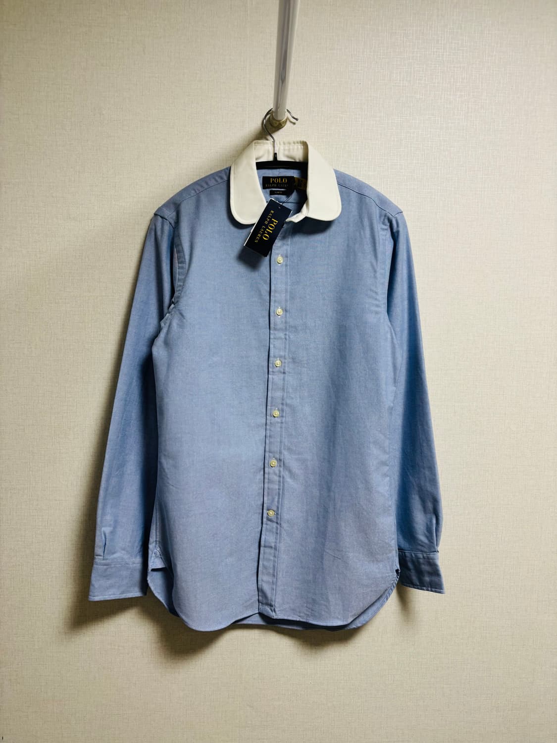 폴로 POLO RALPH LAUREN 배색 카라 옥스포드 셔츠 (새상품) 상품이미지1