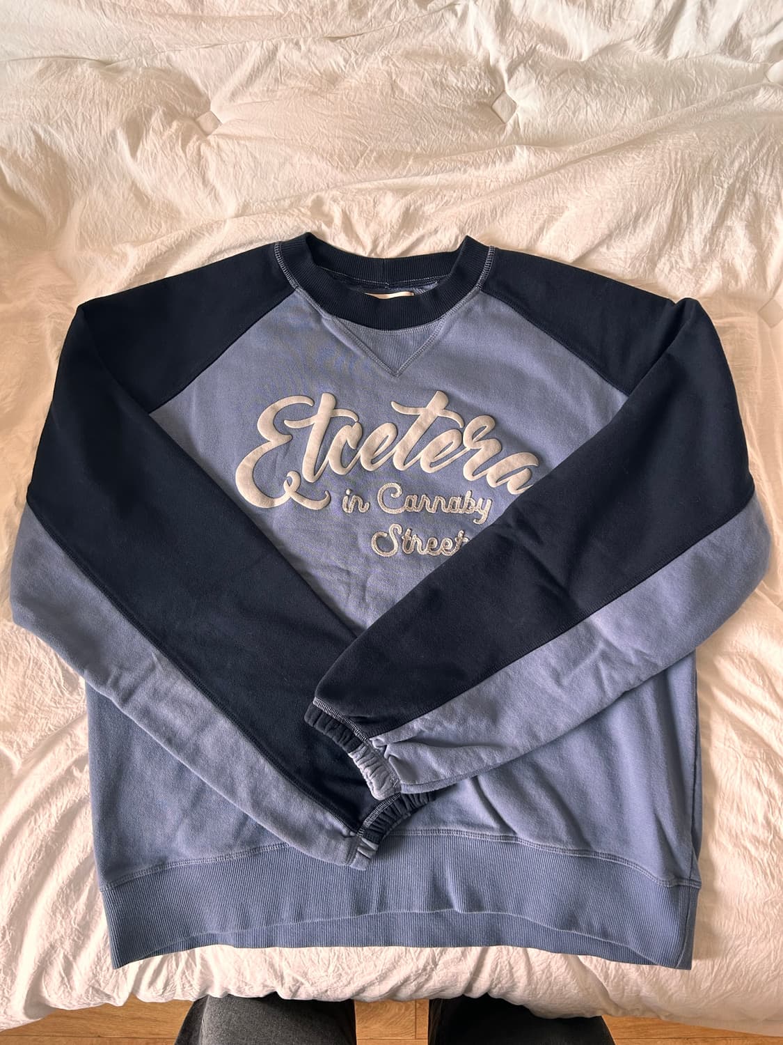 ETCE 이티씨이 해리 래글런 맨투맨 스웻셔츠 레트로 블루 L 상품이미지5