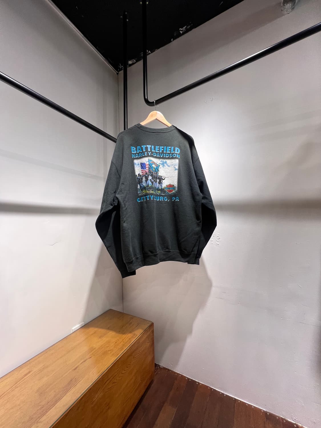 00‘s 할리데이비슨 기모 스웻셔츠 상품이미지2