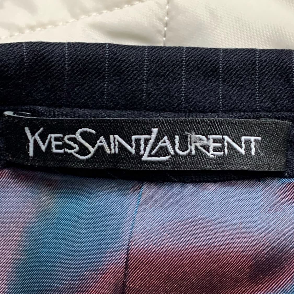 [L] 90's 입생로랑 초크 스트라이프 블레이저 재킷 상품이미지4