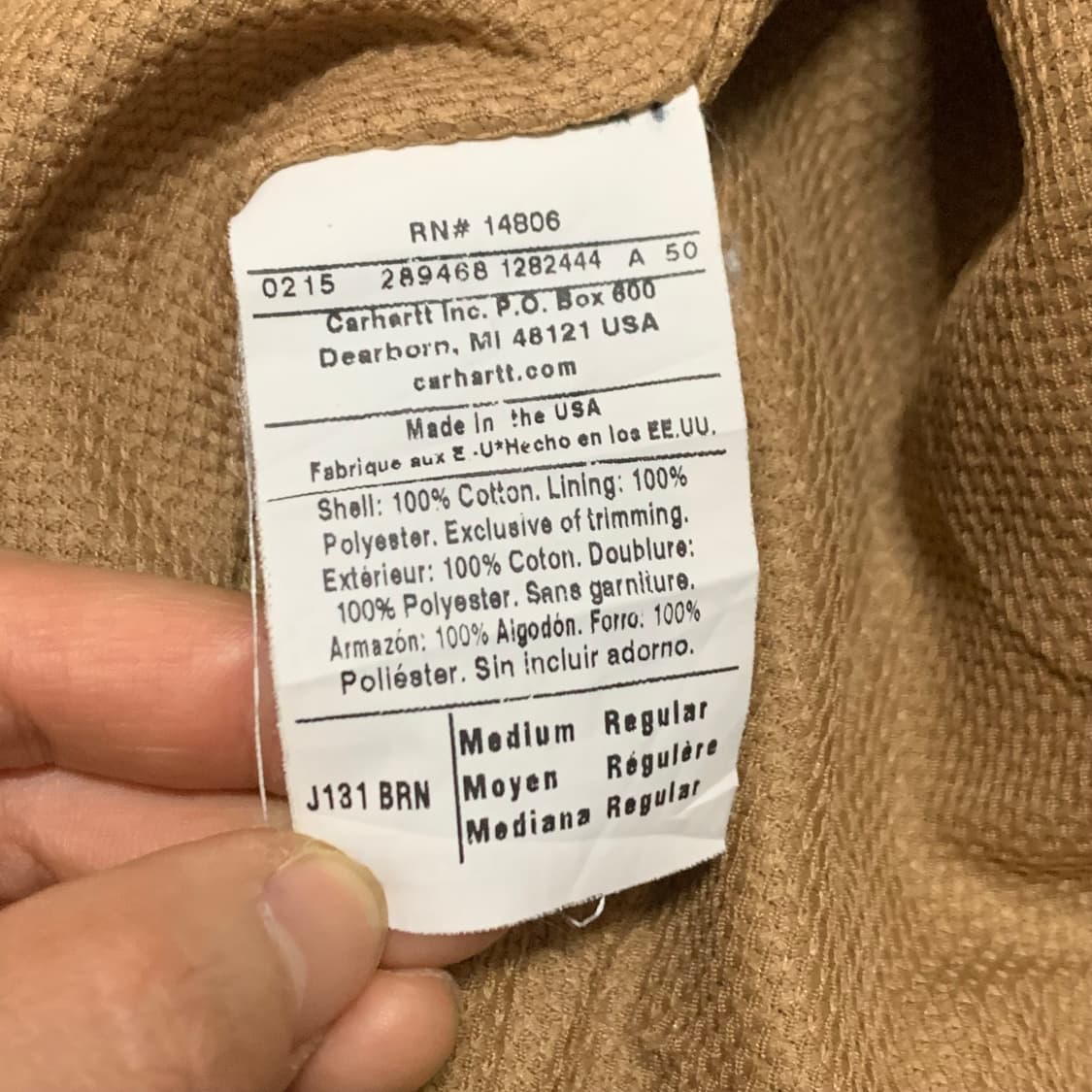 칼하트 액티브자켓 J131 (M) 상품이미지4