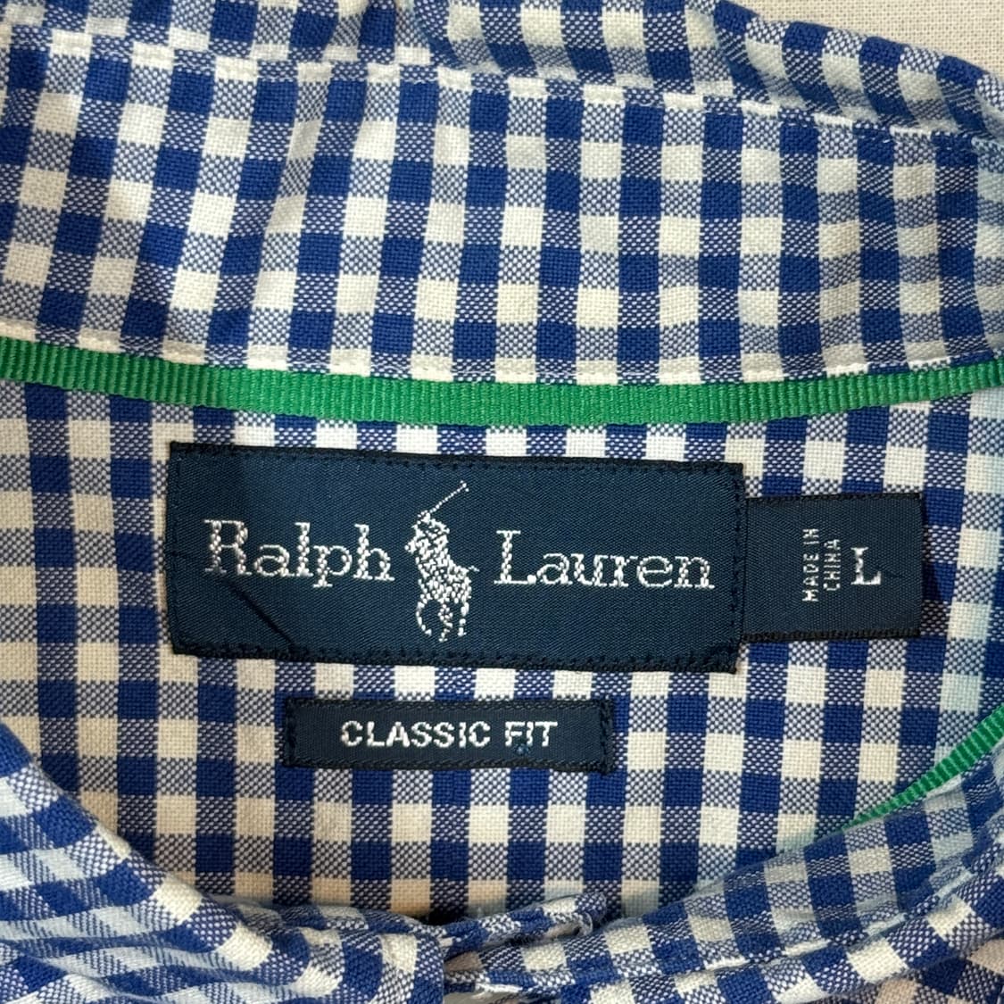 L) 폴로 랄프로렌 클래식핏 옥스포드 체크 셔츠 상품이미지6