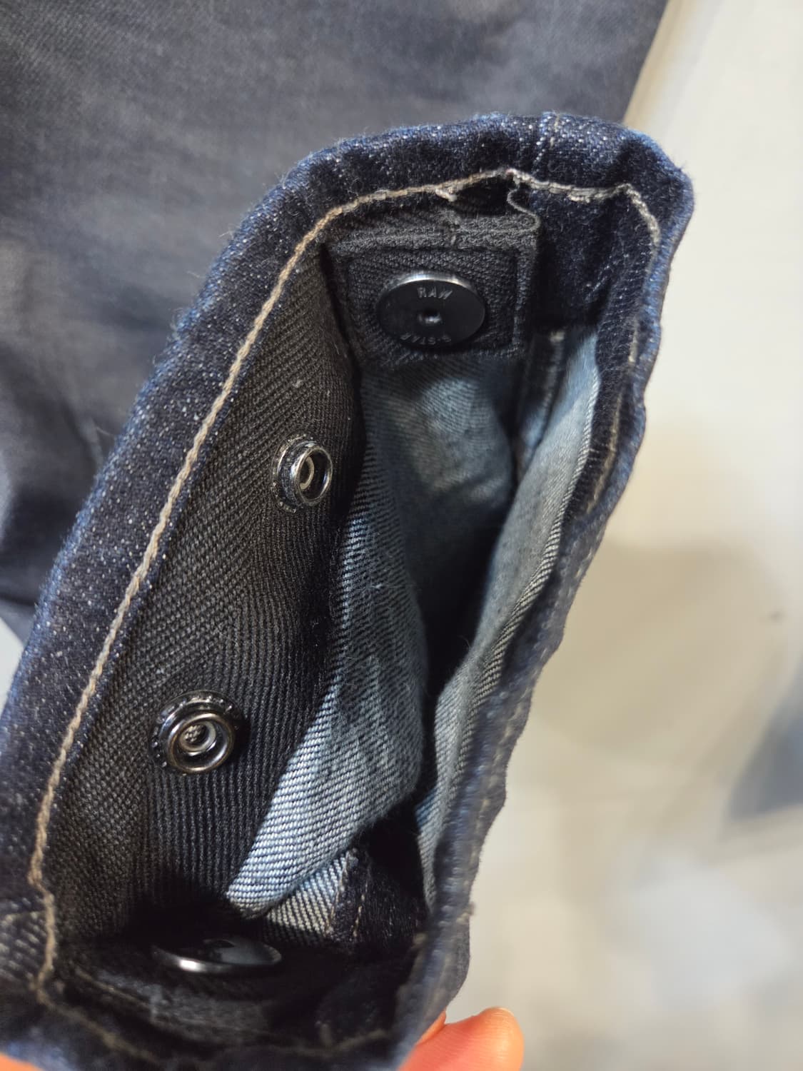 G-Star Raw 블랙 데님 청바지 사이드 지퍼(27)오일바지 상품이미지6