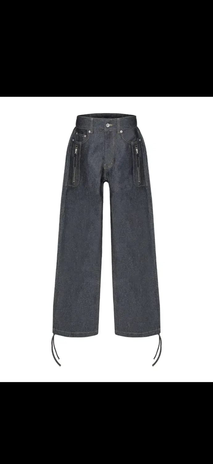 [M] MJD 로우라이즈 듀얼 집 데님 인디고 상품이미지1