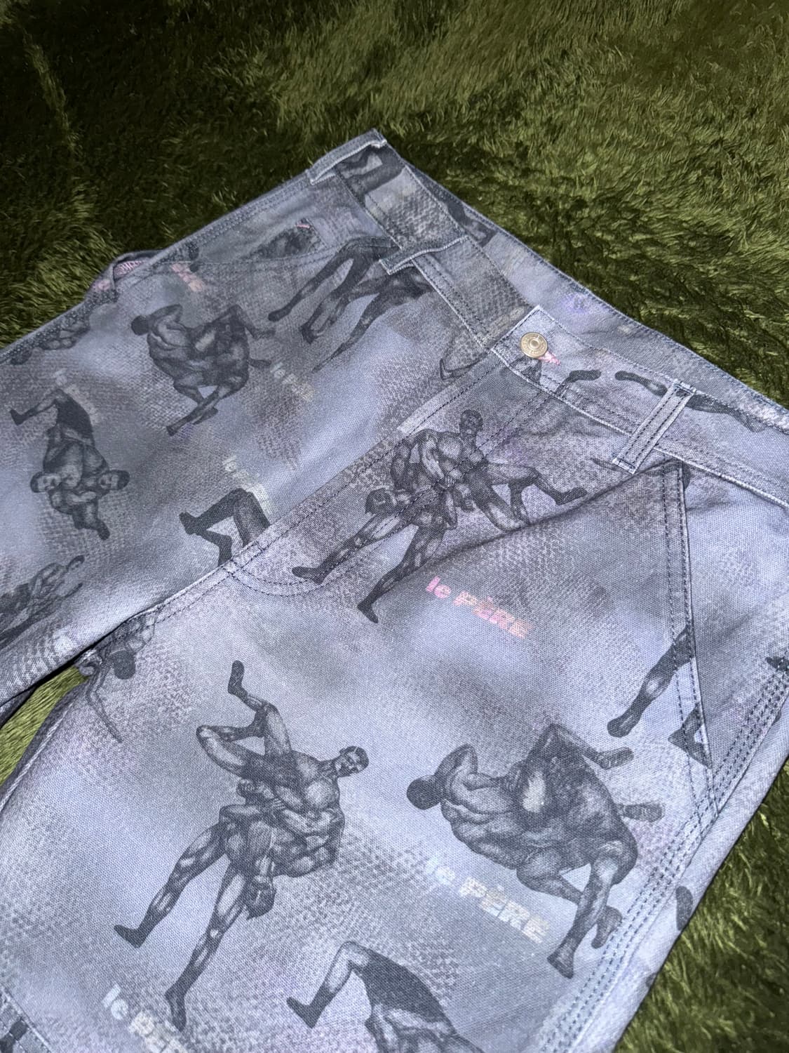 [32] Le Pere 르 뻬흐 X 체리 킴 콜라보 더블니 팬츠 상품이미지2