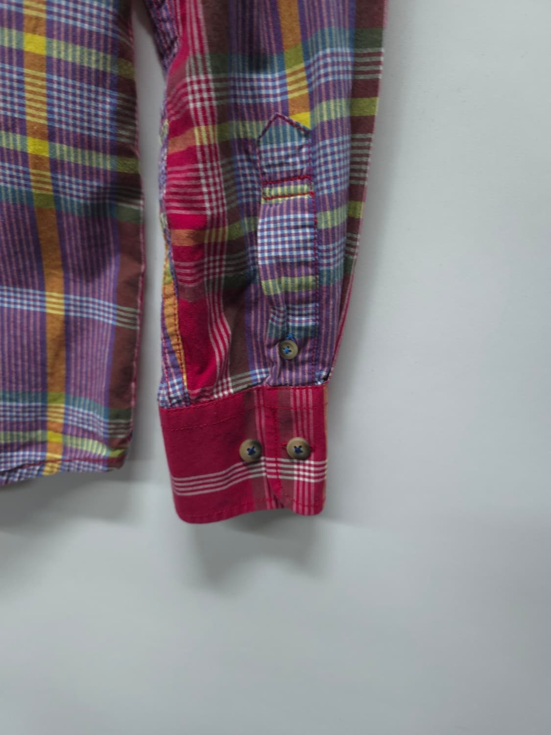 타미힐피거 여성 슬림핏 레드 체크 셔츠(66~66반) 상품이미지10