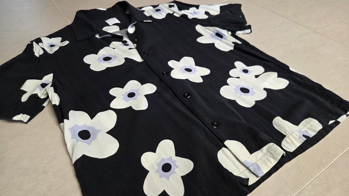 산드로 옴므 블룸 플로럴 반팔셔츠  상품이미지4