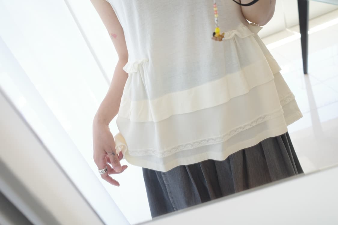Buttercream frill sleeveless 상품이미지5