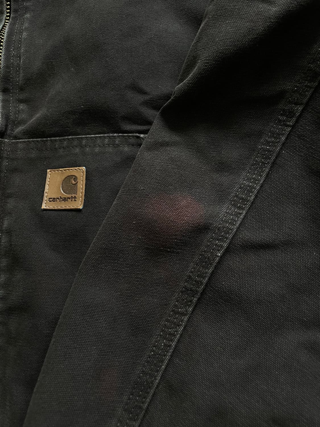 칼하트 j130 DKB 다크 브라운 액티브 자켓 샌드스톤 상품이미지8