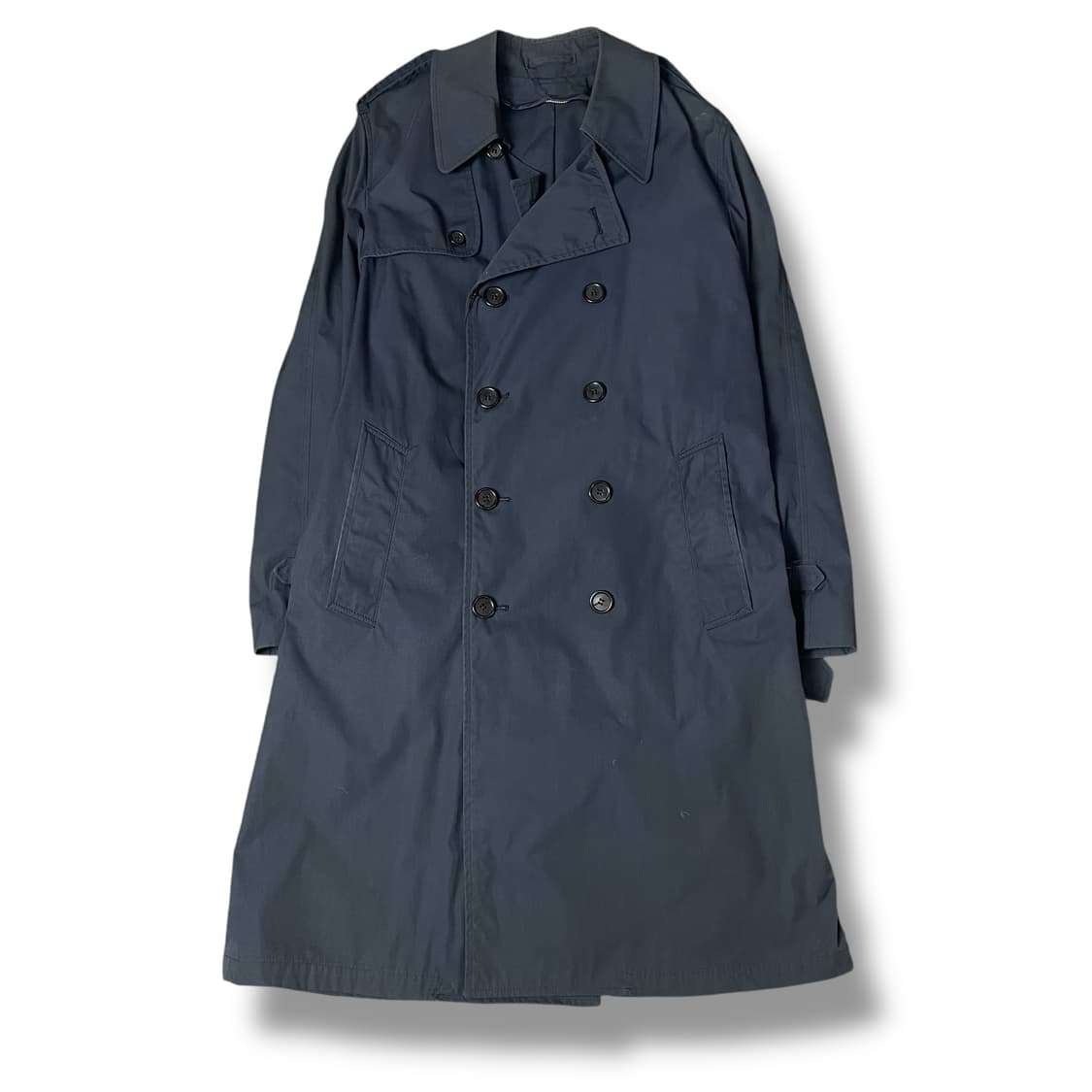 알파인더스토리 네이비 더블 롱 트렌치코트 상품이미지1