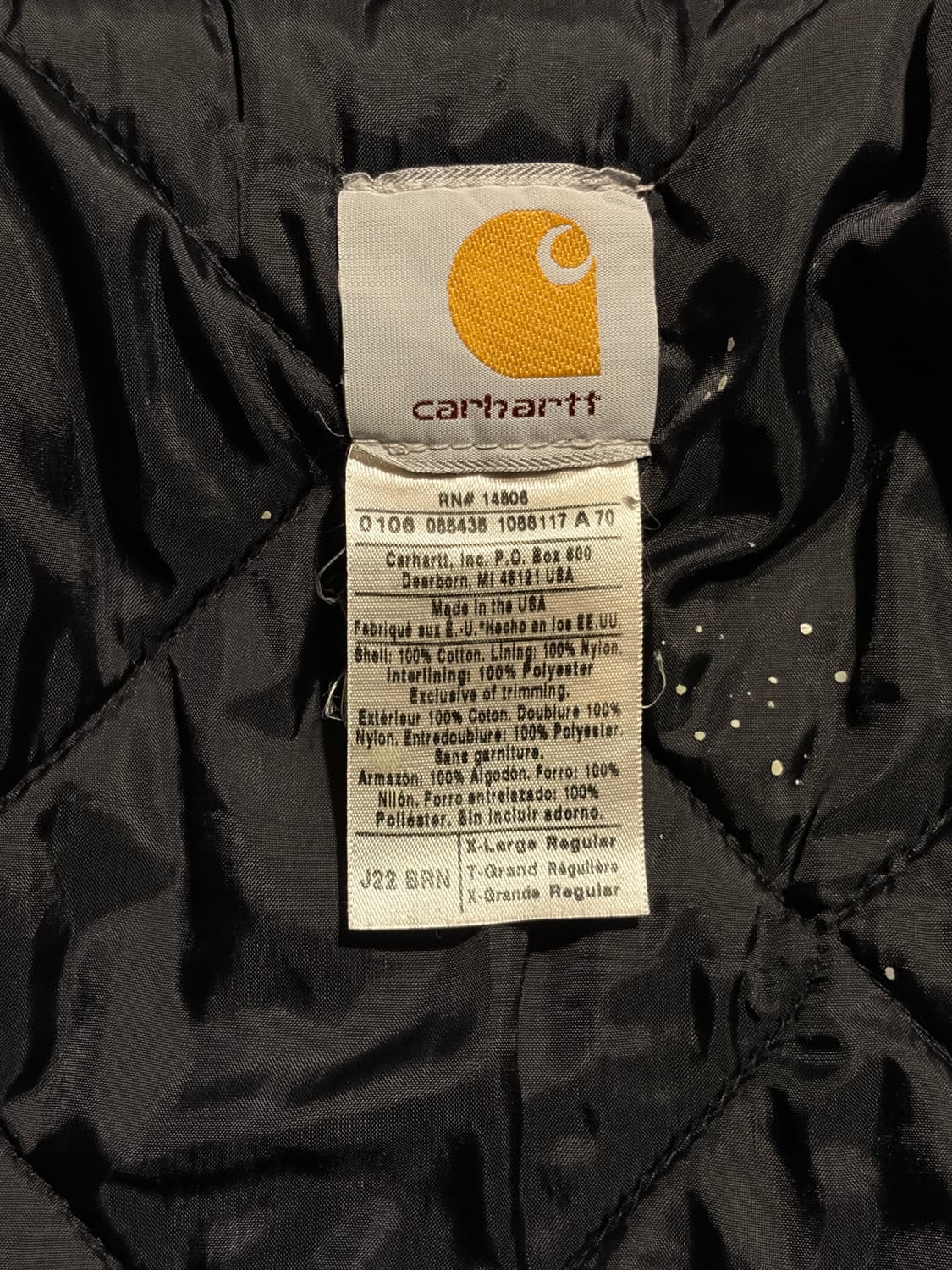 칼하트 아크틱 J22 BRN XL/R USA🇺🇸 상품이미지8