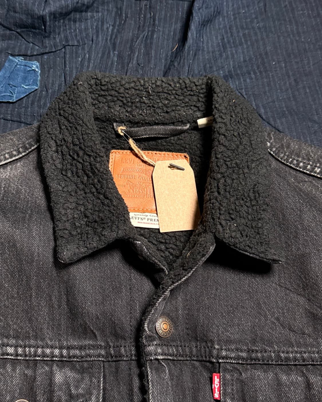 리바이스 프리미엄 타입 3세대 쉐르파 블랙 트러커 자켓 L 상품이미지2