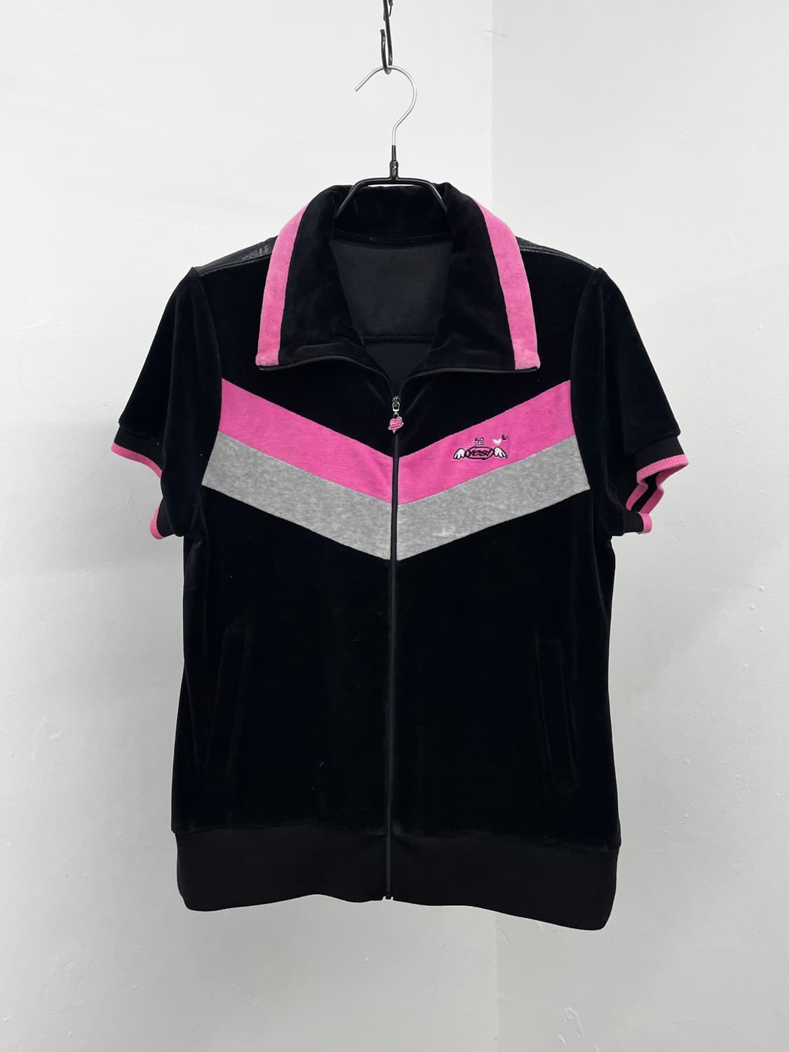 키치 하트 벨벳 하프 집업 상품이미지5