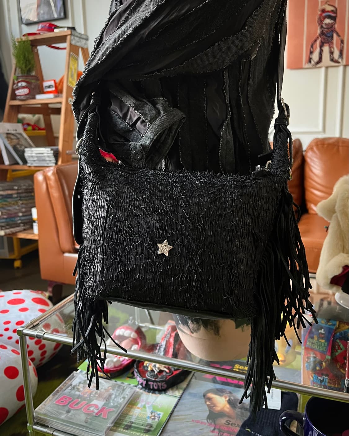 Ash Real Deer & Cow Leather Fringe Bag 상품이미지2