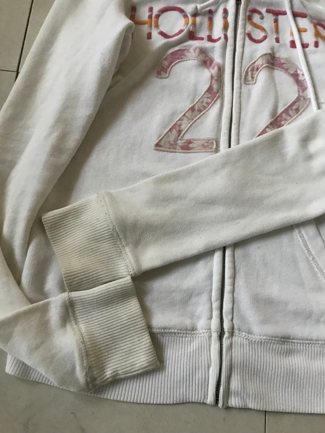 홀리스터 화이트 후드집업 상품이미지9