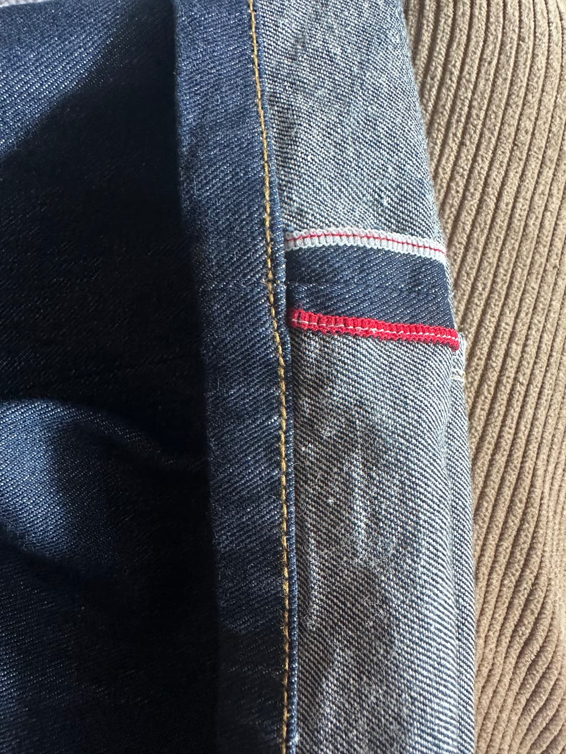 (희귀) 90~00s 일본 오사카 생산 야마네 시기 에비수 셀비지 데님 상품이미지8