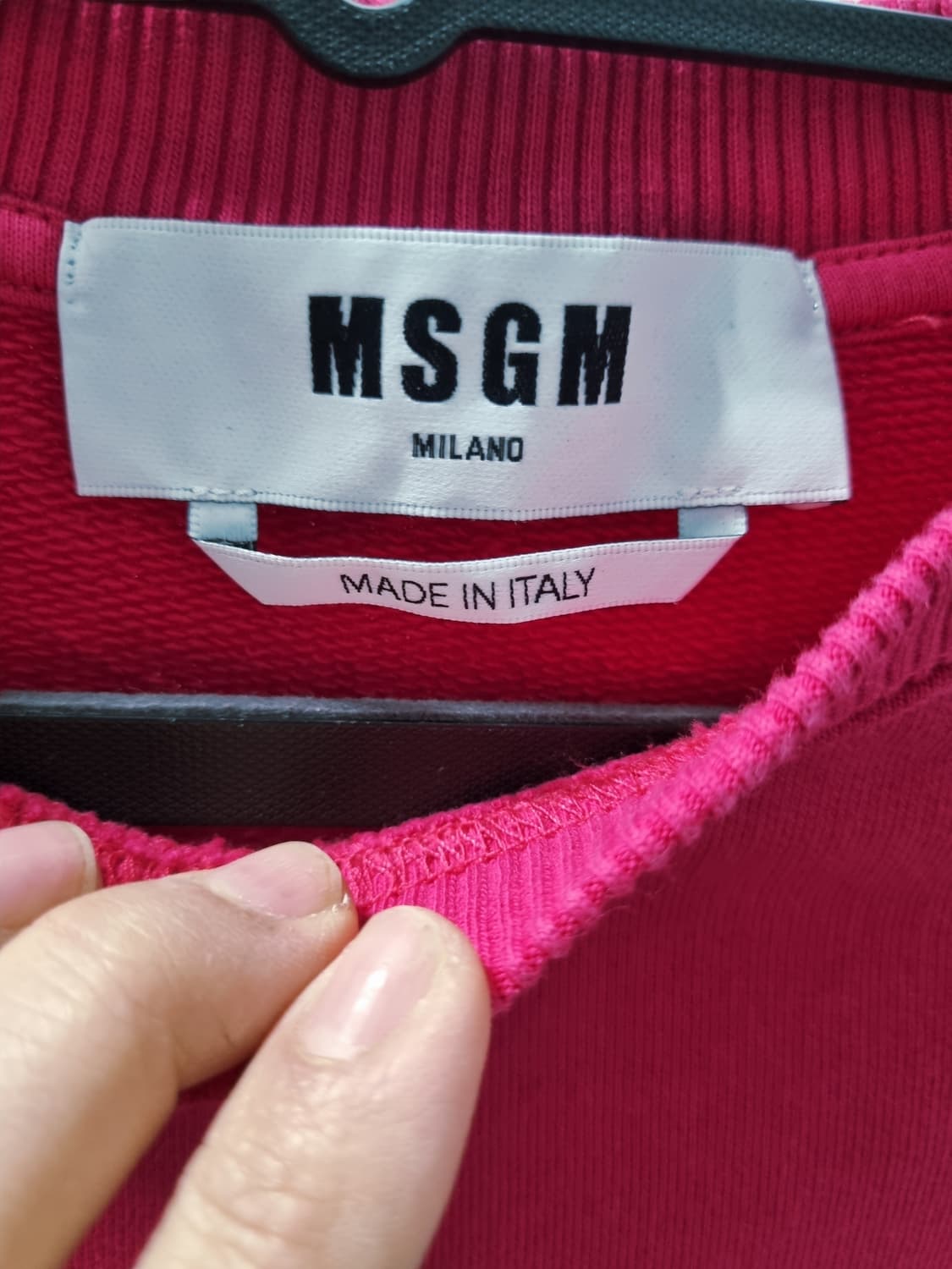 MSGM 여성 진핑크 맨투맨 xs 상품이미지5