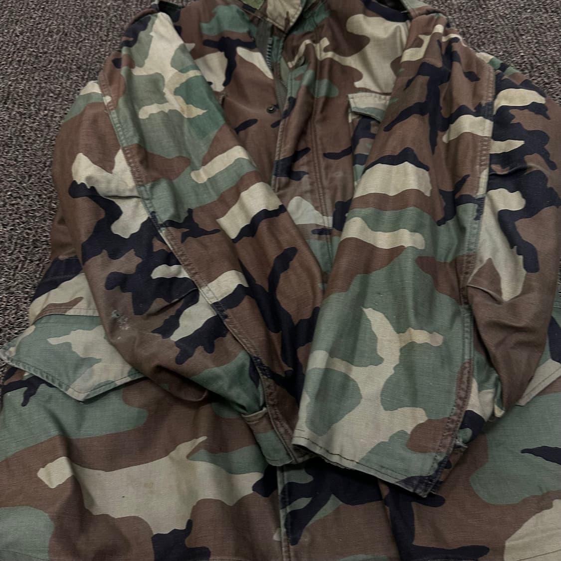 USA 미제 밀리터리 우드랜드 카모 야상 자켓 점퍼 상품이미지3