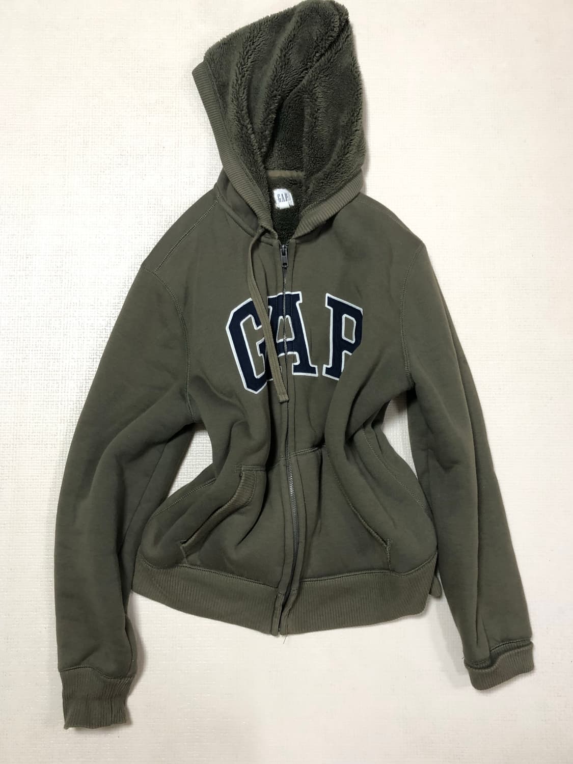 빈티지 갭 카키 울 후드집업 상품이미지8