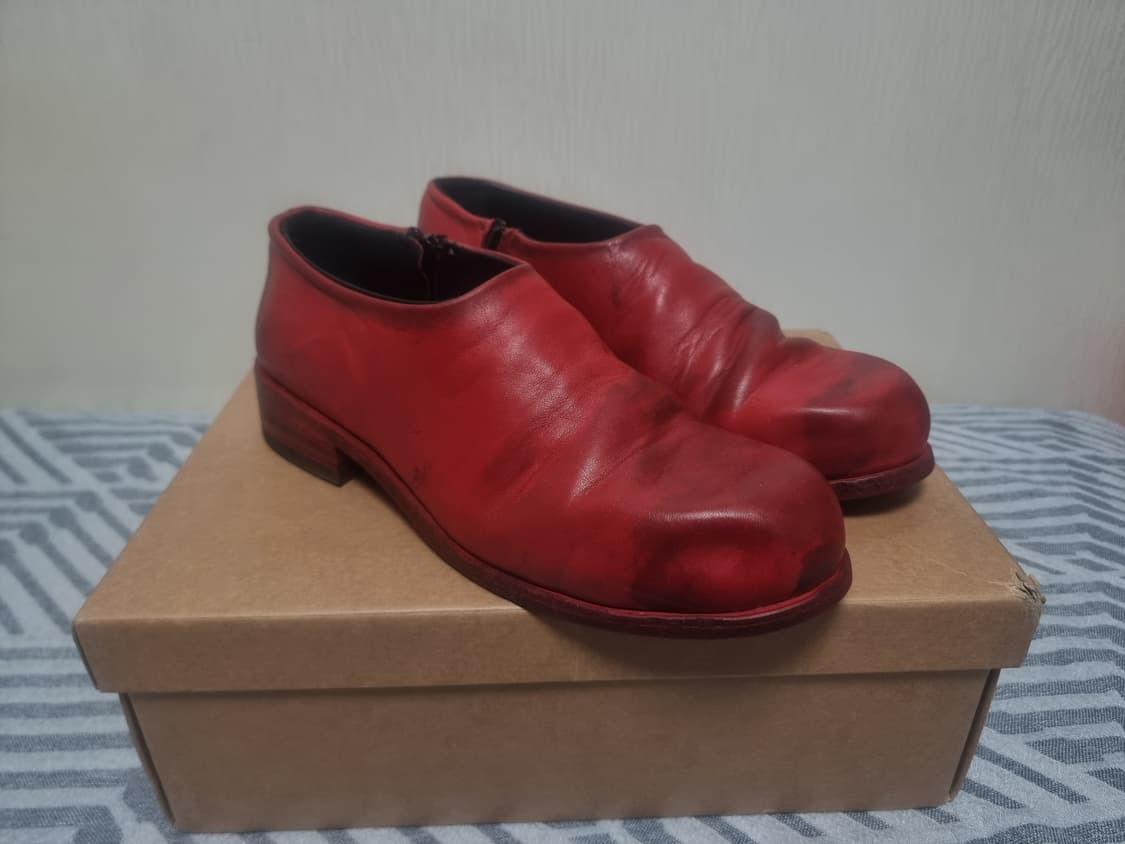 에드워드커밍 BUBBLE TOE ZIP-ON Dirtyred 41size 상품이미지1