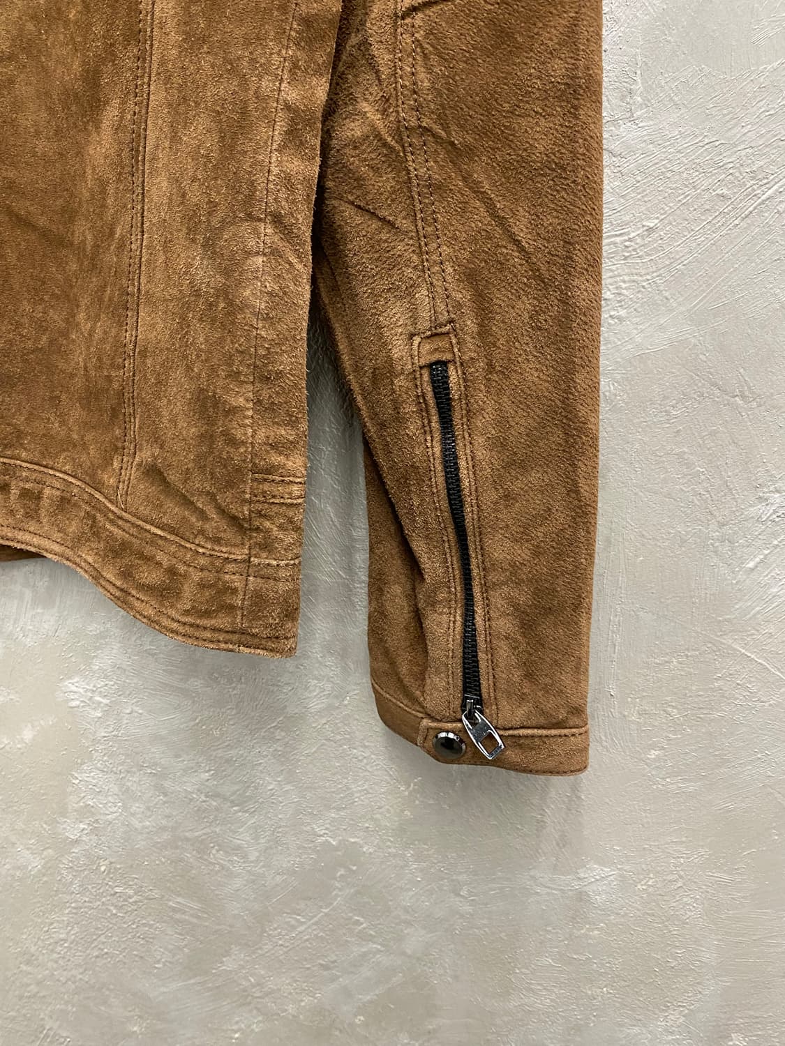 [L] ZARA 자라 브라운 스웨이드 집업 자켓 상품이미지6