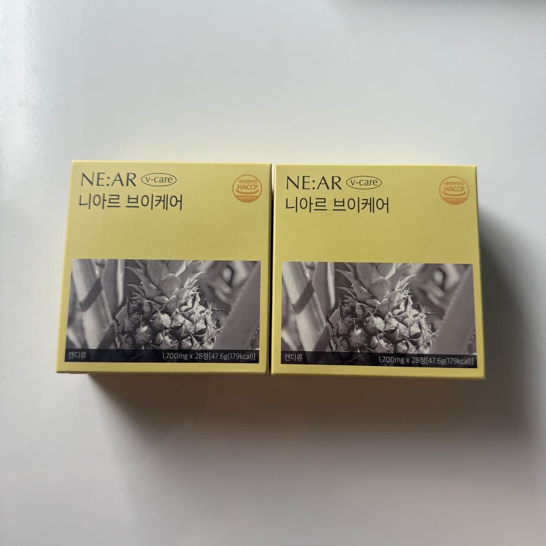 니아르 브이케어 파인애플맛 2박스 (미개봉) 상품이미지1