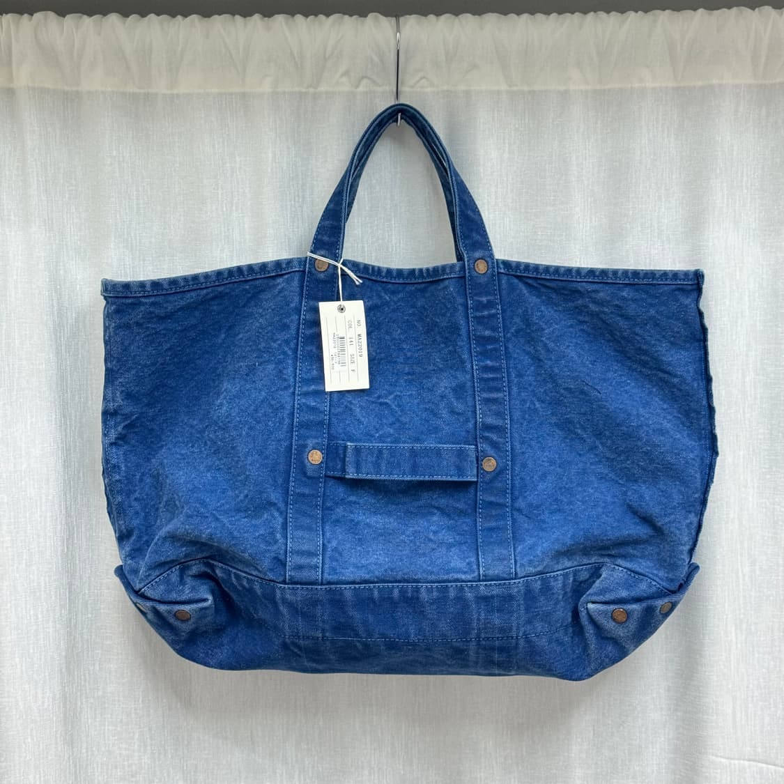 리얼맥코이 조맥코이(JOE McCOY) 인디고 다잉 캔버스 토트백 상품이미지1