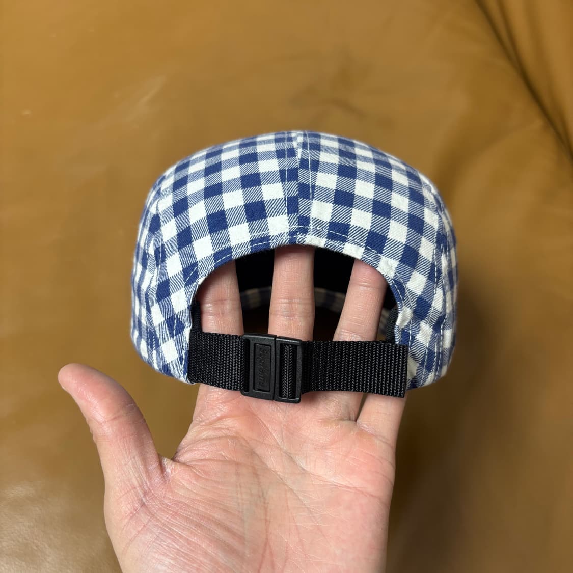 슈프림 캠프캡 모자 박스로고 23ss 깅엄체크 네이비 상품이미지8