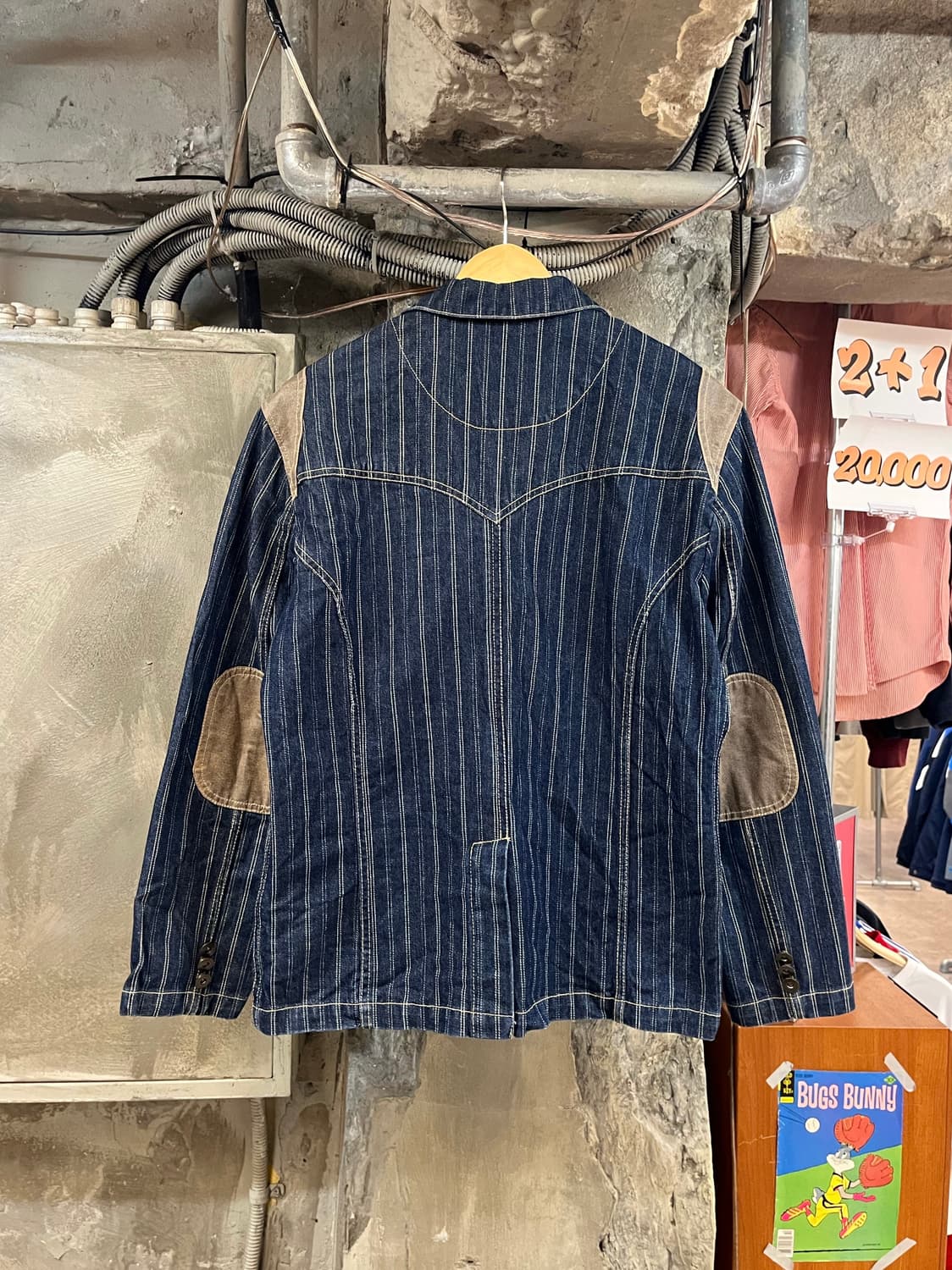 빈티지 스트라이프 엔지니어드 진 데님 자켓 #csz3010 상품이미지2