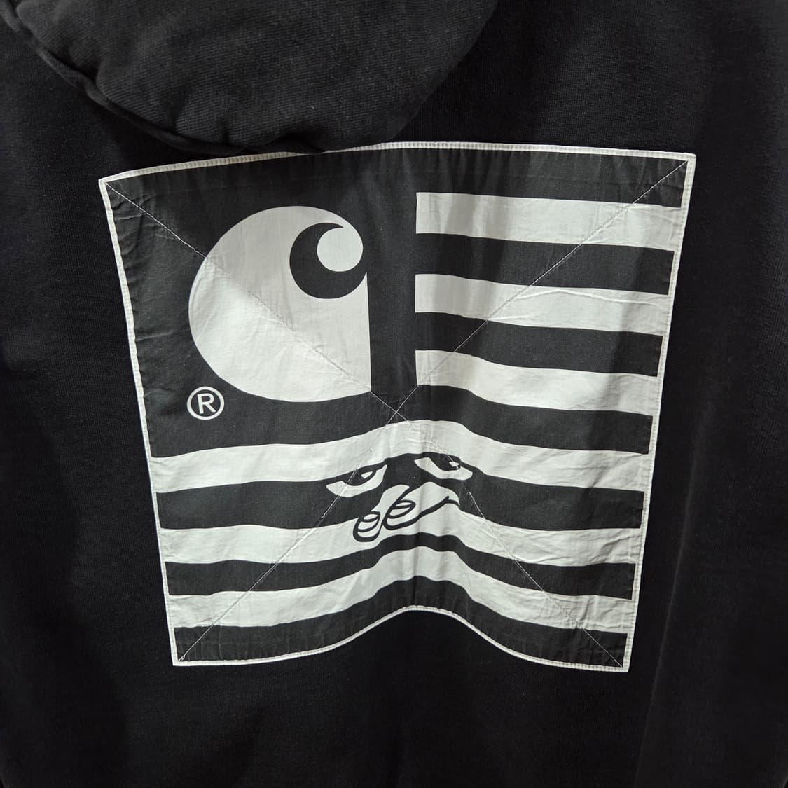 칼하트 헤비코튼 블랙 후드티 L 상품이미지4