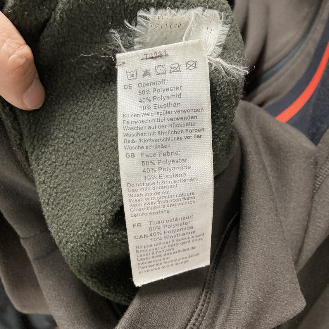 마무트 남성아웃도어기모반집업긴팔 카키 95  상품이미지5